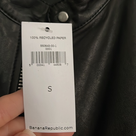 Banana Republic Black Leather Jacket - Picture 5 of 5